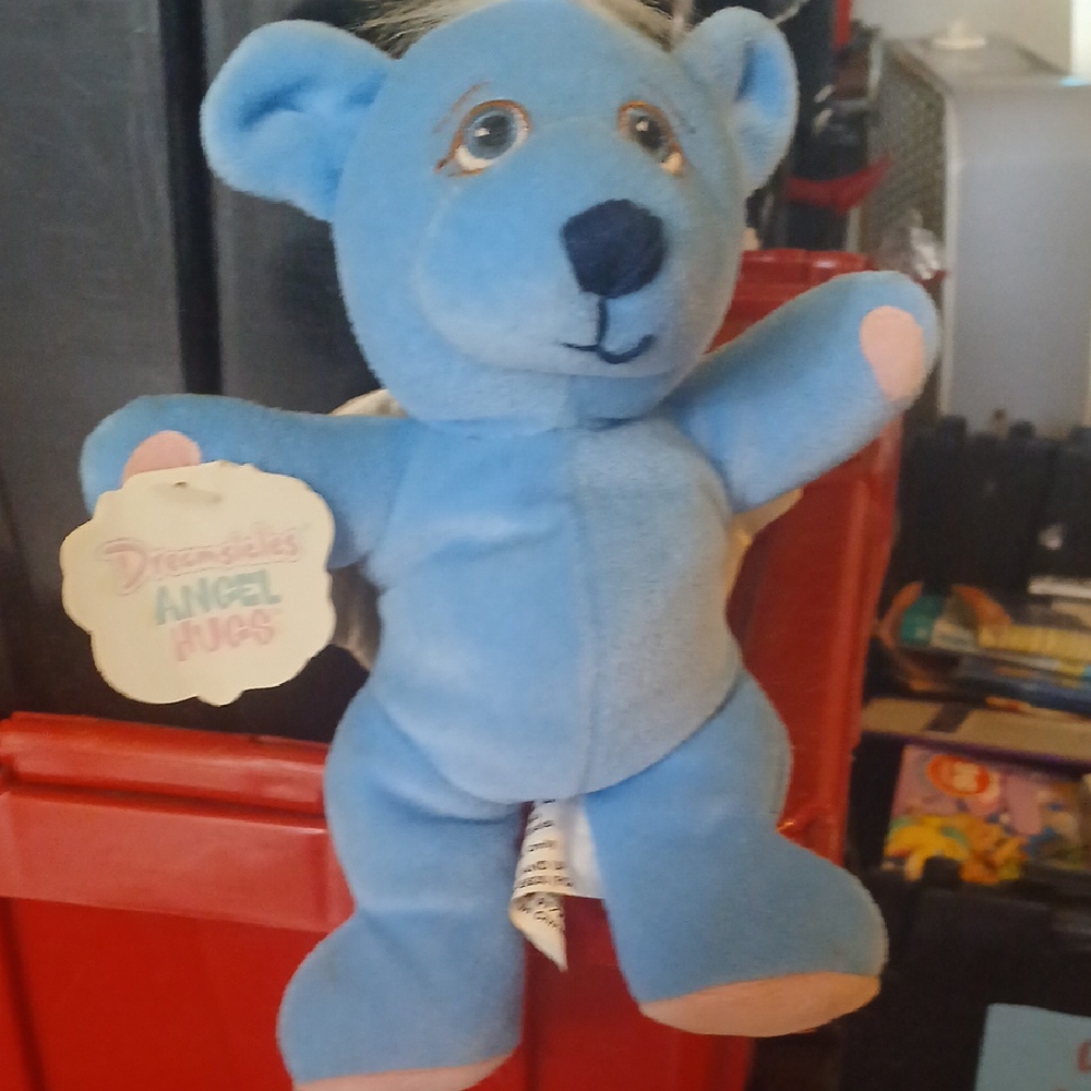Angel Hugs Blue Teddy Bear